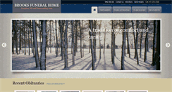 Desktop Screenshot of brooksfuneralhome.net